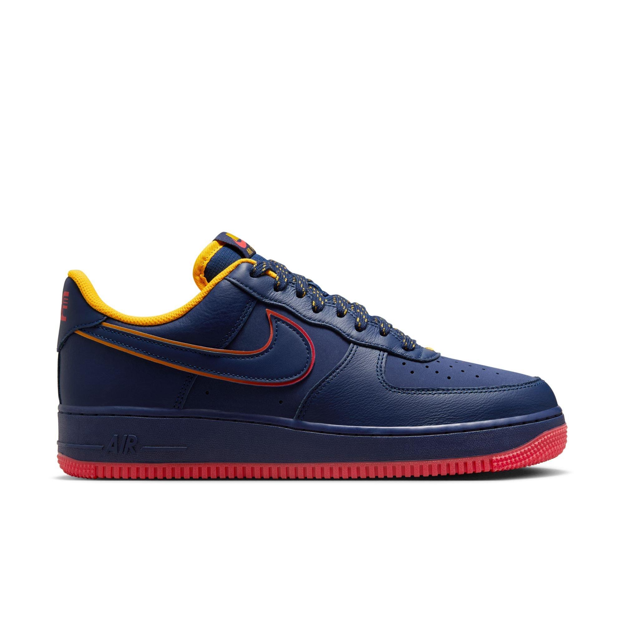 Nike Air Force 1 Men's Leather Casual Shoes - Midnight Navy